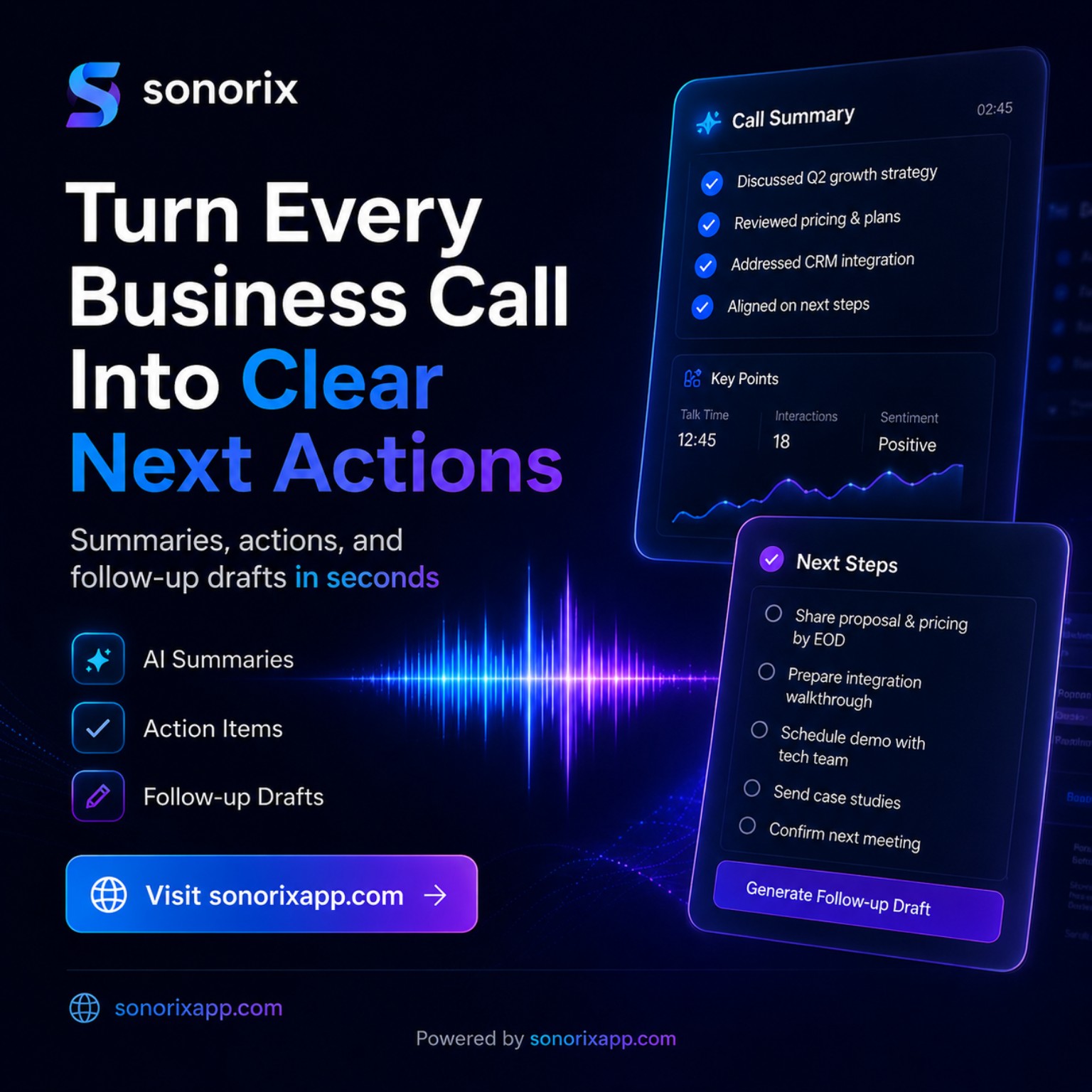 Clear next actions creative